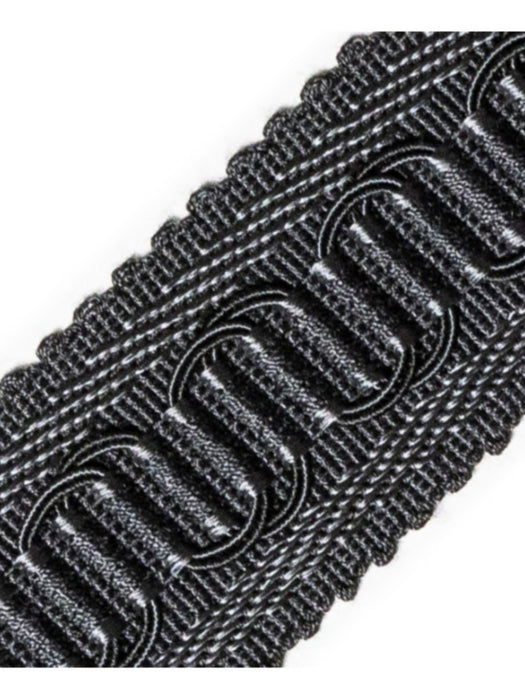 Scalamandre Harmonie Gimp B Anthracite Trim Sample PL67460073