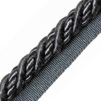 Scalamandre Harmonie Cord With Tape A Anthracite Trim PL67590073