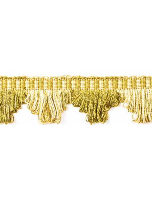 Scalamandre Frange Torse Scalloped Fringe Fougere Trim Sample PL69450076
