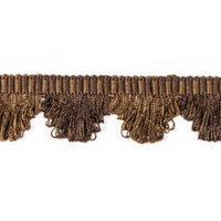 Scalamandre Frange Torse Scalloped Fringe Marron Trim PL69450079