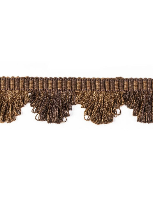 Scalamandre Frange Torse Scalloped Fringe Marron Trim PL69450079