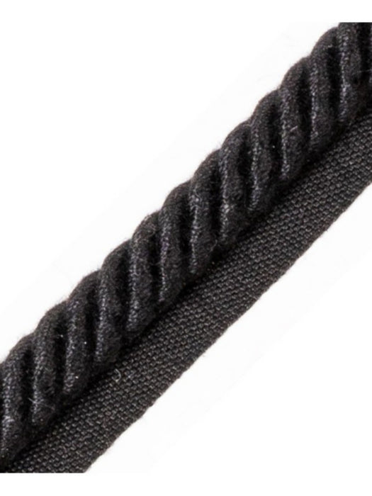 Scalamandre Frange Torse Cable With Tape A Noir Trim Sample PL69590080