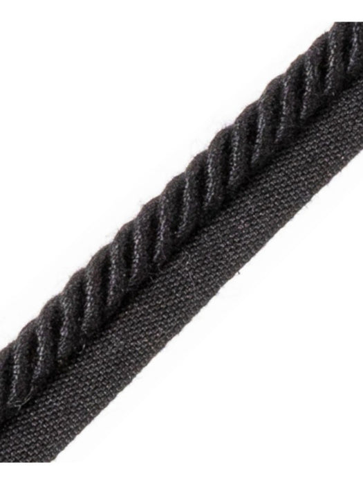 Scalamandre Frange Torse Cable With Tape B Noir Trim PL69640080