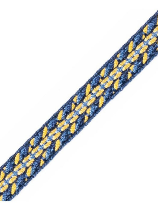 Scalamandre Galon Chainette Tape B Bleu Royal Trim Sample PL53110097