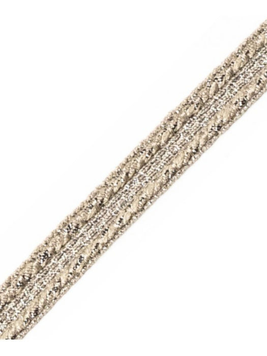 Scalamandre Galon Chainette Tape B Argent Trim Sample PL53110120