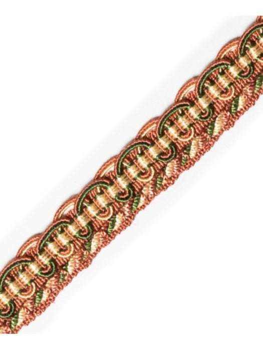 Scalamandre Gimp Corail Et Vert Trim PL64320253