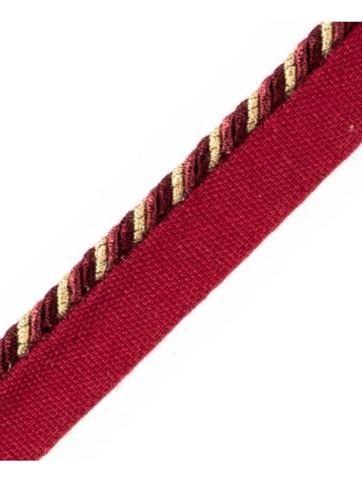 Scalamandre Cord With Tape Pourpre Trim Sample PL64660297