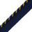 Scalamandre Cord With Tape Marine Et Bronze Trim PL64660301
