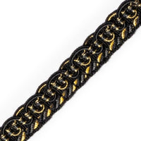 Scalamandre Gimp Noir Et Or Trim PL64320304