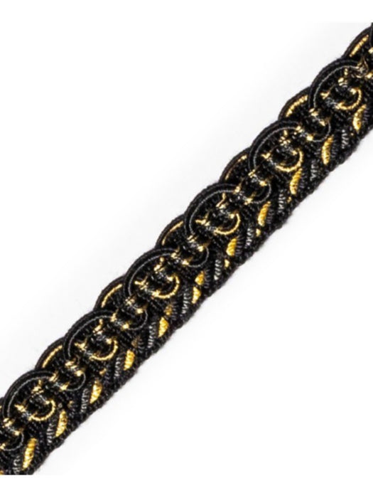 Scalamandre Gimp Noir Et Or Trim PL64320304