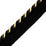 Scalamandre Cord With Tape Noir Et Or Trim PL64660304