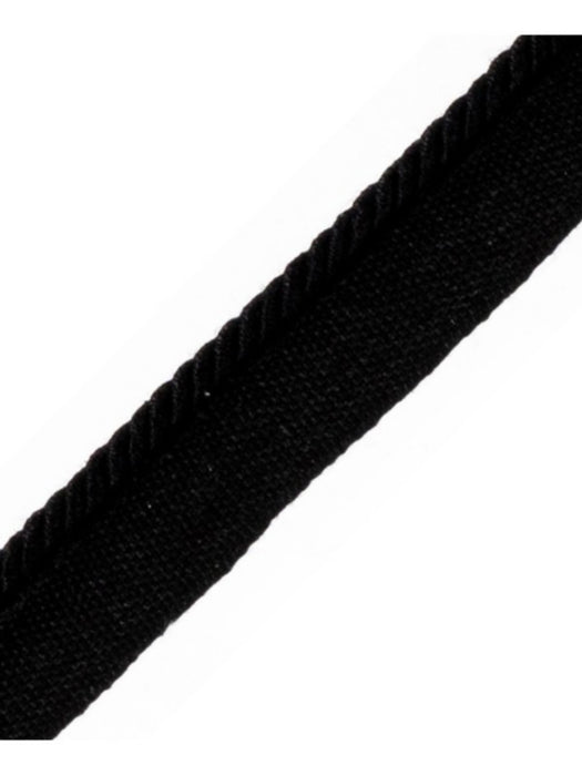 Scalamandre Cord With Tape Noir Trim Sample PL64660305