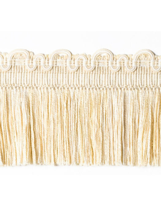 Scalamandre Safari Cut Fringe Ivory Trim Sample PL44430401