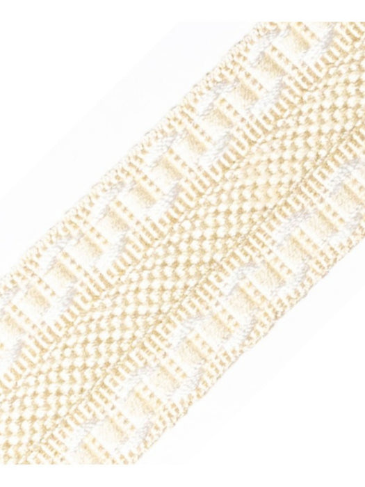 Scalamandre Safari Galon Ivory Trim Sample PL44460401