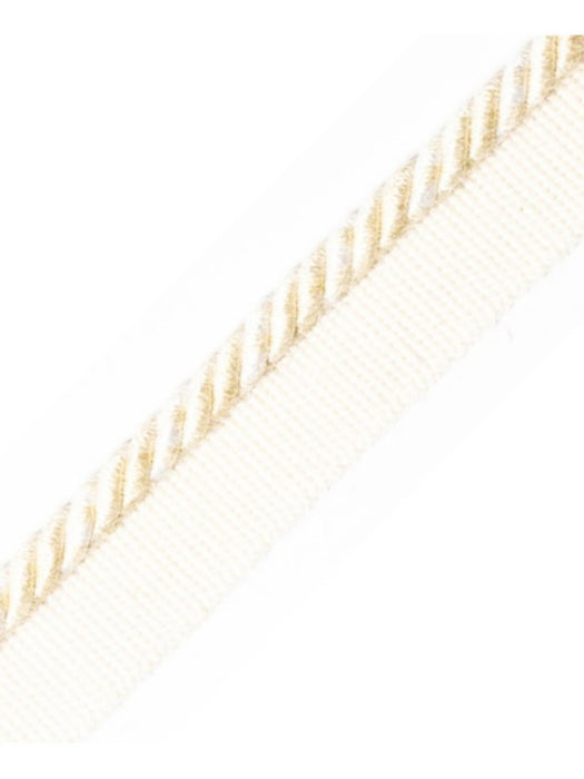 Scalamandre Safari Cord With Tape C Ivory Trim Sample PL44660401