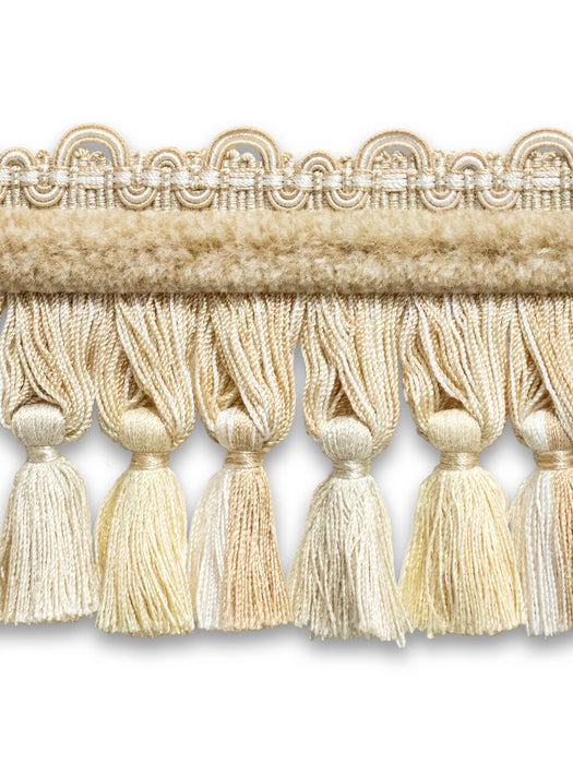 Scalamandre Safari Tassel Fringe Chenille Beige Trim PL44240402