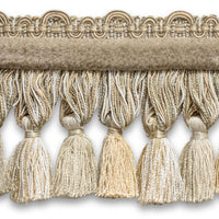 Scalamandre Safari Tassel Fringe Chenille Taupe Trim PL44240403