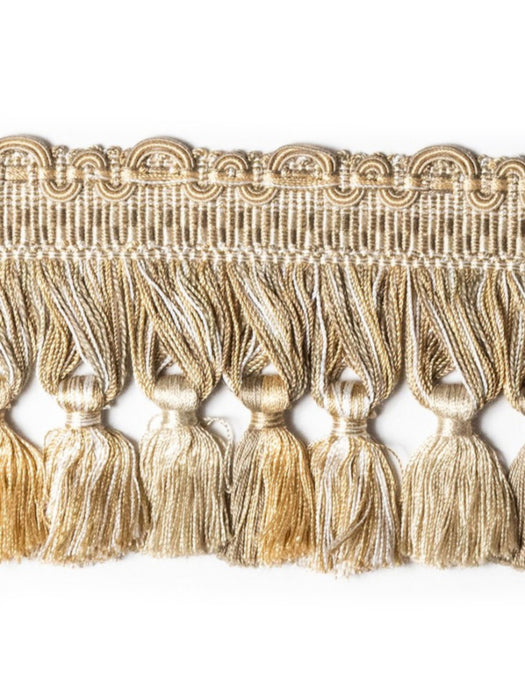 Scalamandre Safari Tassel Fringe Taupe Trim Sample PL44440403