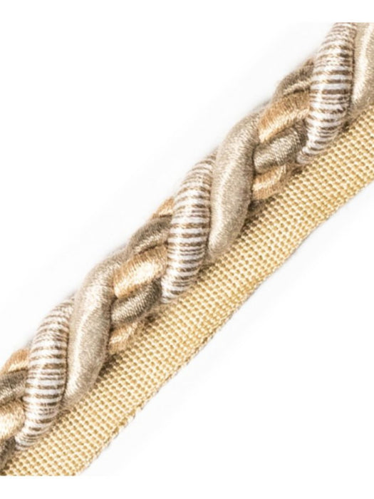 Scalamandre Safari Cord With Tape A Taupe Trim Sample PL44590403