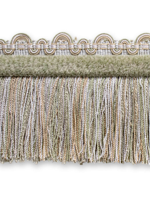 Scalamandre Safari Fringe With Chenille Pewter Trim PL44230404