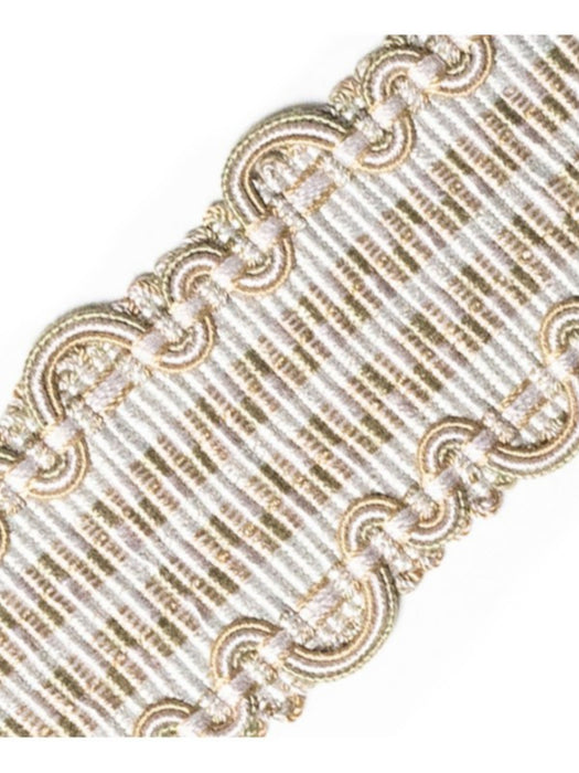 Scalamandre Safari Braid Pewter Trim Sample PL44410404
