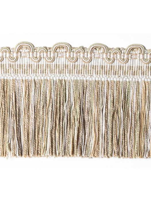 Scalamandre Safari Cut Fringe Pewter Trim Sample PL44430404