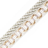 Scalamandre Safari Piping With Tape Pewter Trim PL44560404