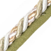Scalamandre Safari Cord With Tape A Pewter Trim PL44590404