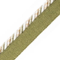 Scalamandre Safari Cord With Tape C Pewter Trim PL44660404