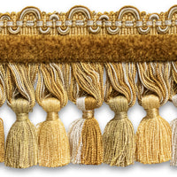 Scalamandre Safari Tassel Fringe Chenille Saffron Trim PL44240406