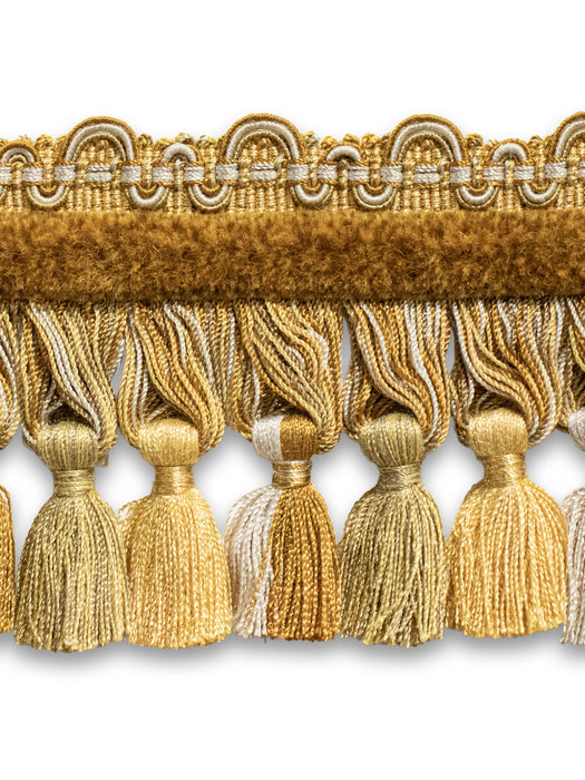 Scalamandre Safari Tassel Fringe Chenille Saffron Trim PL44240406