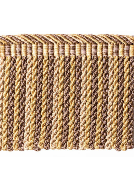 Scalamandre Safari Bullion Fringe A Coffee Trim Sample PL44120407
