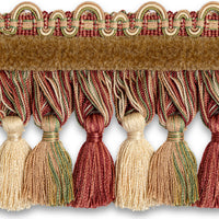 Scalamandre Safari Tassel Fringe Chenille Tea Rose Trim PL44240409