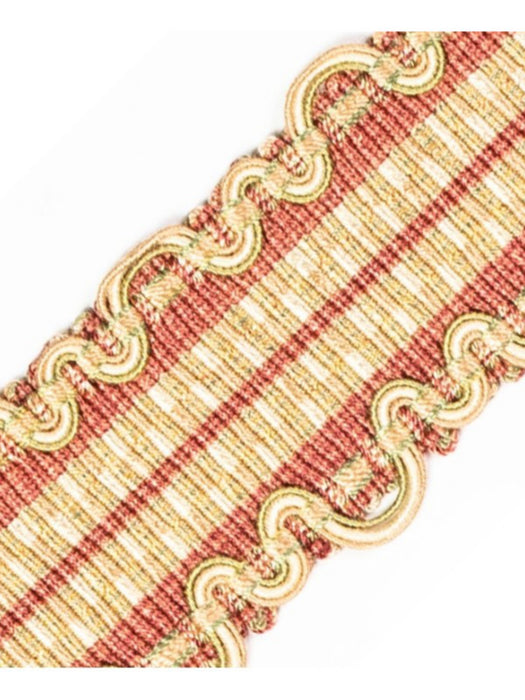 Scalamandre Safari Braid Tea Rose Trim Sample PL44410409