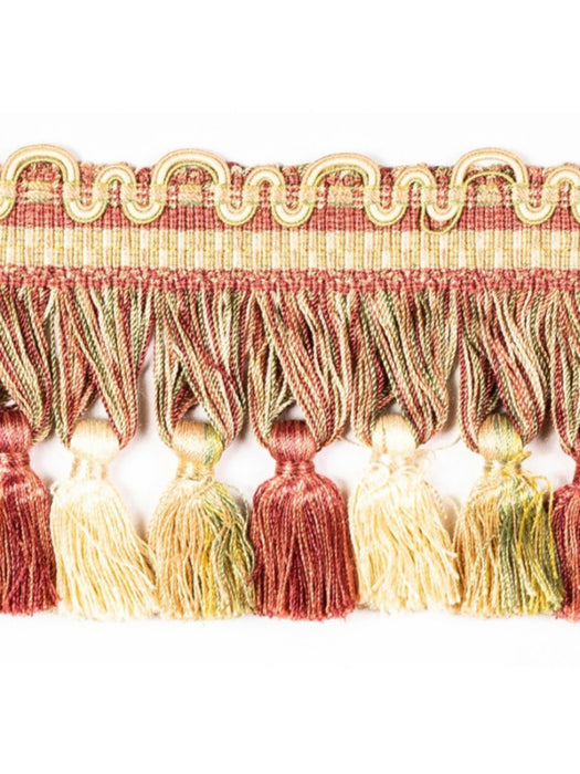 Scalamandre Safari Tassel Fringe Tea Rose Trim PL44440409