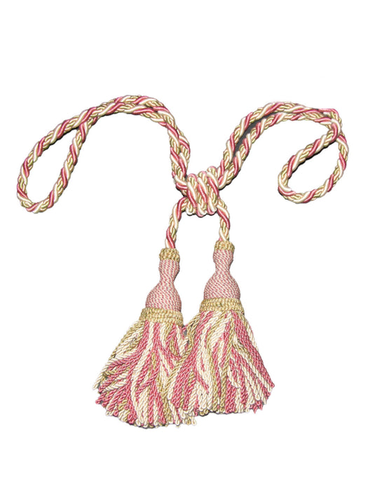 Scalamandre Safari Bullion Fringe Tieback Tea Rose Trim Sample PL44780409