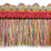 Scalamandre Safari Fringe With Chenille Teal/Rose Trim PL44230410