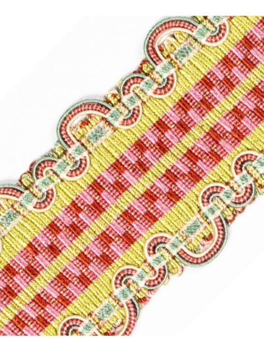 Scalamandre Safari Braid Teal/Rose Trim PL44410410