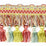 Scalamandre Safari Tassel Fringe Teal/Rose Trim PL44440410