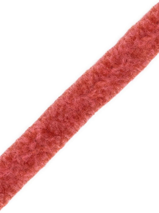 Scalamandre Safari Tweeded Chenille A Teal/Rose Trim Sample PL44490410