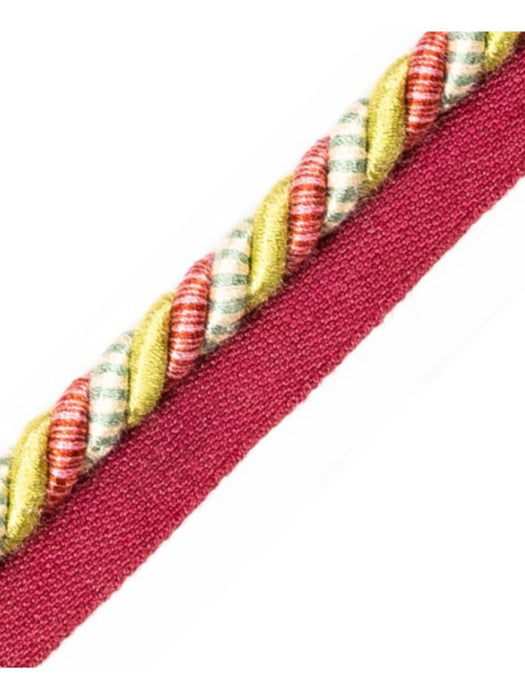 Scalamandre Safari Cord With Tape B Teal/Rose Trim PL44640410