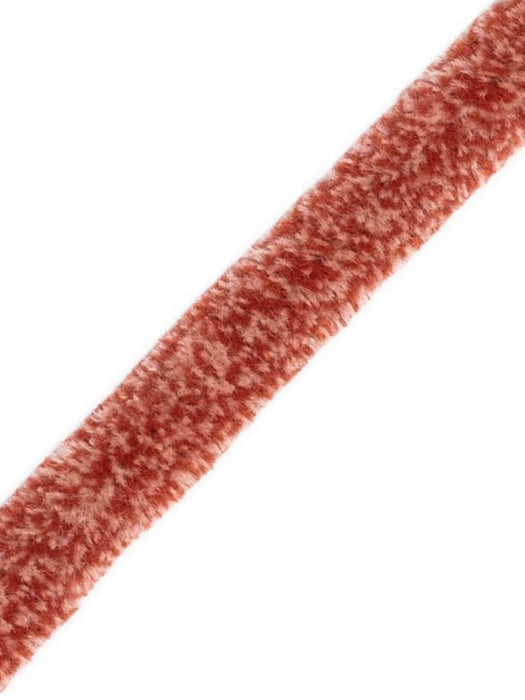 Scalamandre Safari Tweeded Chenille A Rose/Gold/Green Trim Sample PL44490411