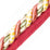 Scalamandre Safari Cord With Tape A Rose/Gold/Green Trim PL44590411