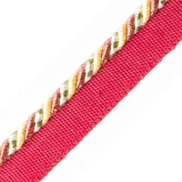Scalamandre Safari Cord With Tape C Rose/Gold/Green Trim PL44660411