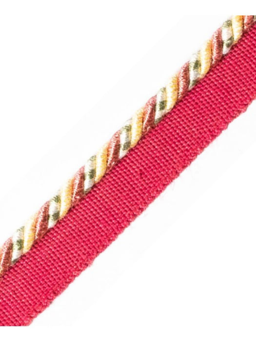 Scalamandre Safari Cord With Tape C Rose/Gold/Green Trim PL44660411