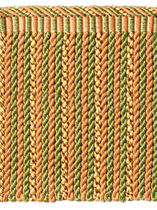 Scalamandre Safari Bullion Fringe B Sage/Rose Trim Sample PL44200412