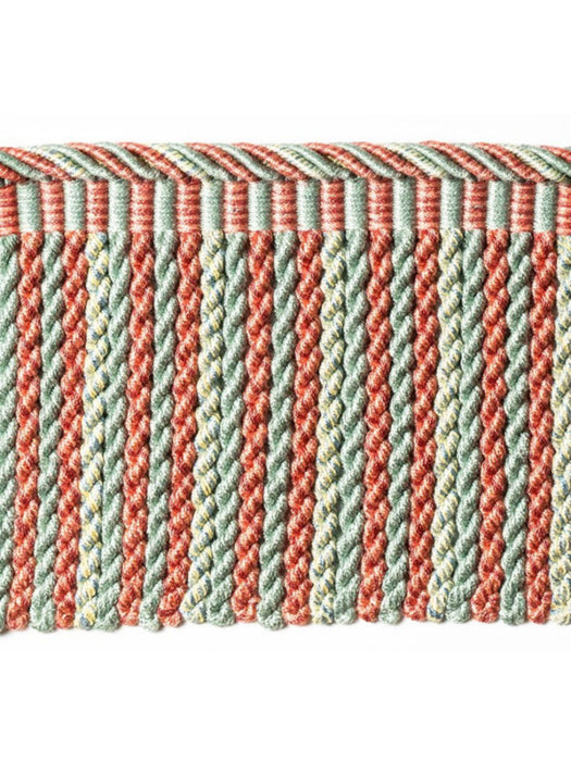 Scalamandre Safari Bullion Fringe A Rose/Blue Trim Sample PL44120413