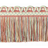 Scalamandre Safari Cut Fringe Rose/Blue Trim PL44430413