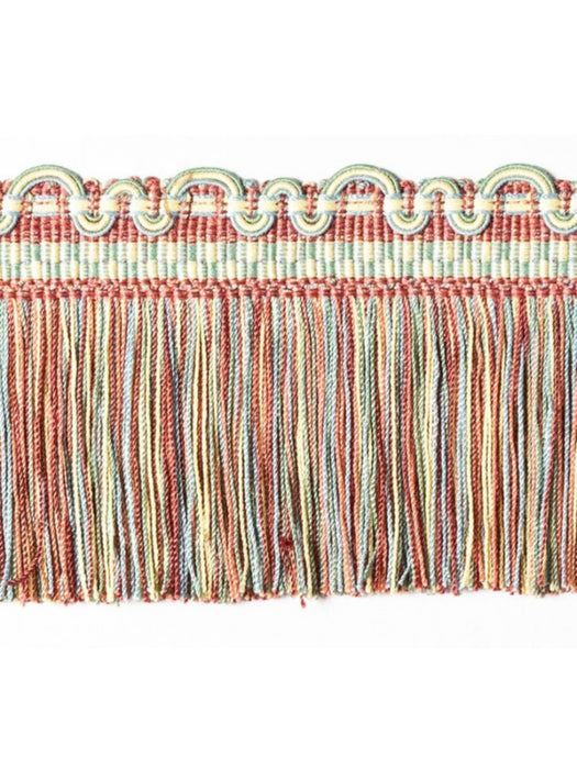 Scalamandre Safari Cut Fringe Rose/Blue Trim PL44430413