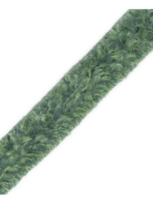 Scalamandre Safari Tweeded Chenille B Green Trim Sample PL44500413
